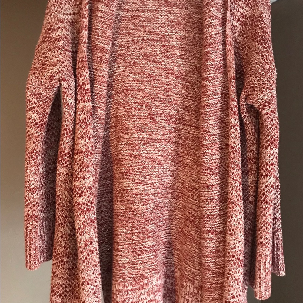 Red and White Cardigan